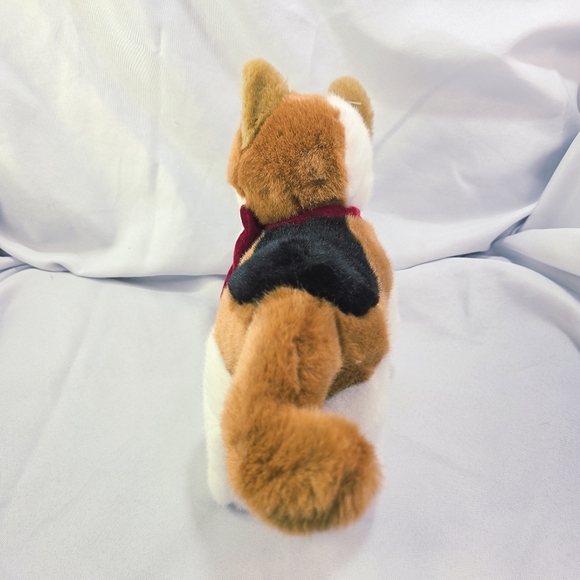 Walmart Calico Cat Plush Stuffed Toy Red Velour Bow Hearts Blue Eyes 9.5 Inch - Picture 7 of 10